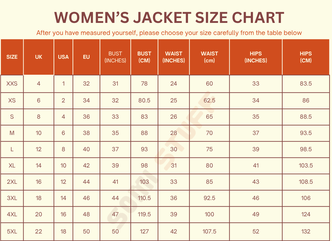 Women's Size Chart