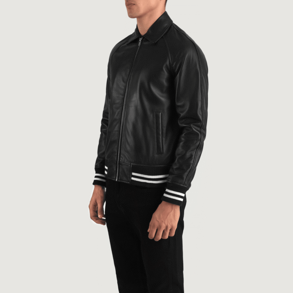 Varsity Leather Jacket - Image 2