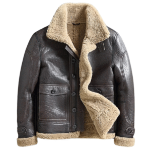 Men's Arctic Explorer Sheepskin B-3 Bomber Jacket