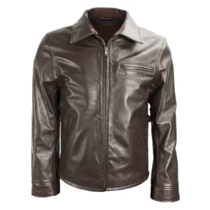 Men's Heritage Rider Brown Leather Jacket