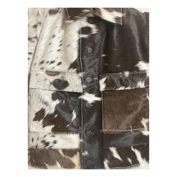 Men's Heritage Hide Patchwork Cowhide Leather Jacket - Image 3