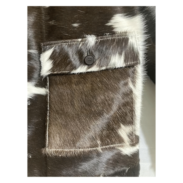 Men's Heritage Hide Patchwork Cowhide Leather Jacket - Image 5