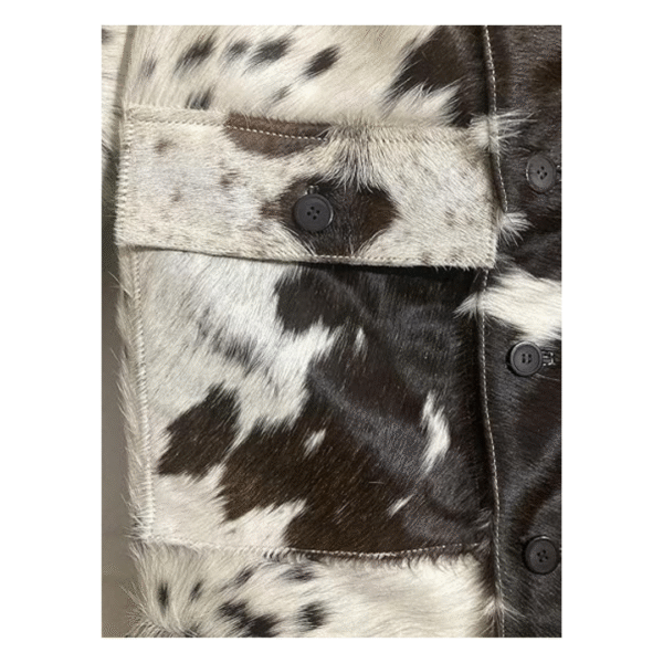 Men's Heritage Hide Patchwork Cowhide Leather Jacket - Image 6