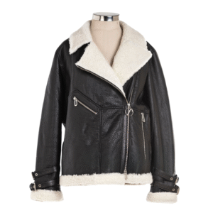 Women's Rebel Spirit Faux Shearling Moto Jacket