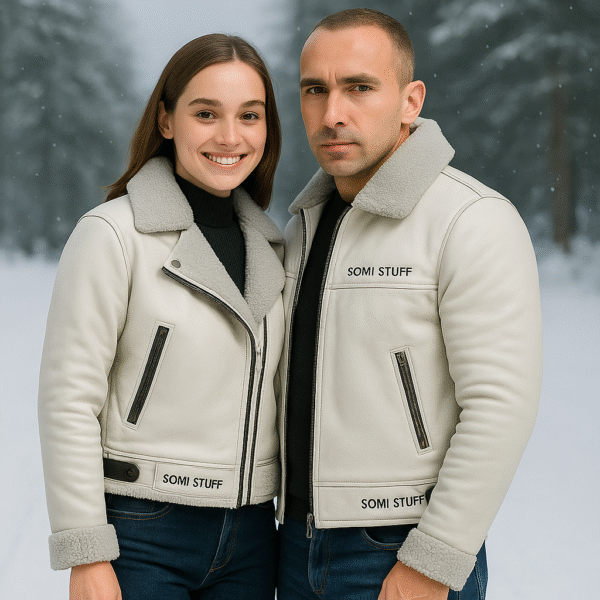 Men's/Women's Arctic Aviator Shearling Jacket - Image 4