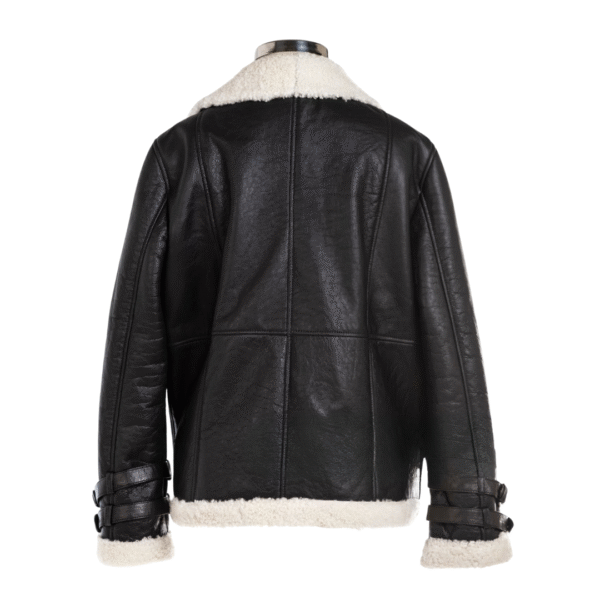 Women's Rebel Spirit Faux Shearling Moto Jacket - Image 2