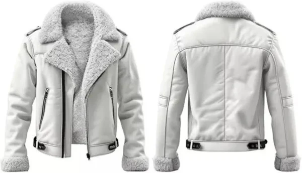Men's/Women's Arctic Aviator Shearling Jacket - Image 3