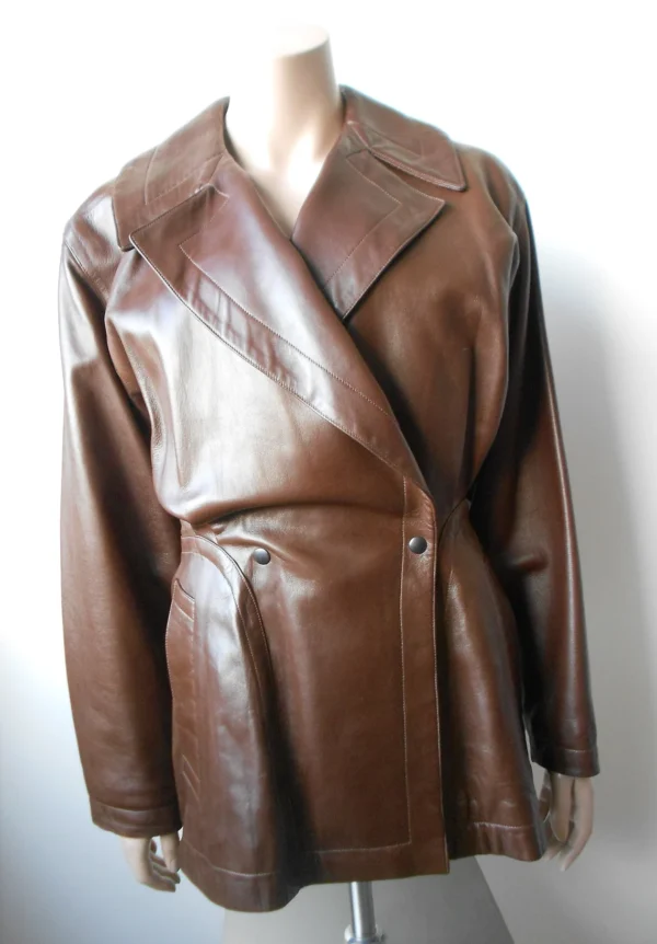 Women's Prairie Rose Cowhide Button-Up Jacket - Image 6